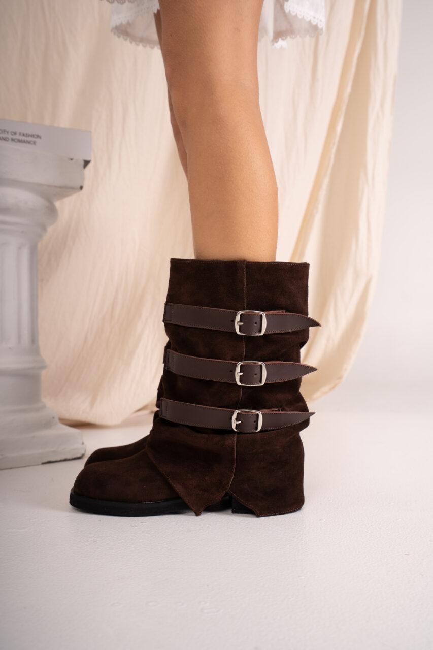 BOTAS MOSUL • Color Negro Arena y Chocolate Women - Zapatos para Mujer BOTAS MOSUL • Color Negro Arena y Chocolate - Image 7